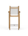 Modern Teak Outdoor Bar Stool