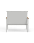 Modern White Aluminum Club Chair