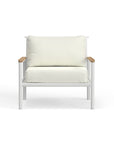 White Aluminum Single Chair