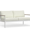 White Aluminum Loveseat