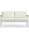 White Aluminum Outdoor Loveseat