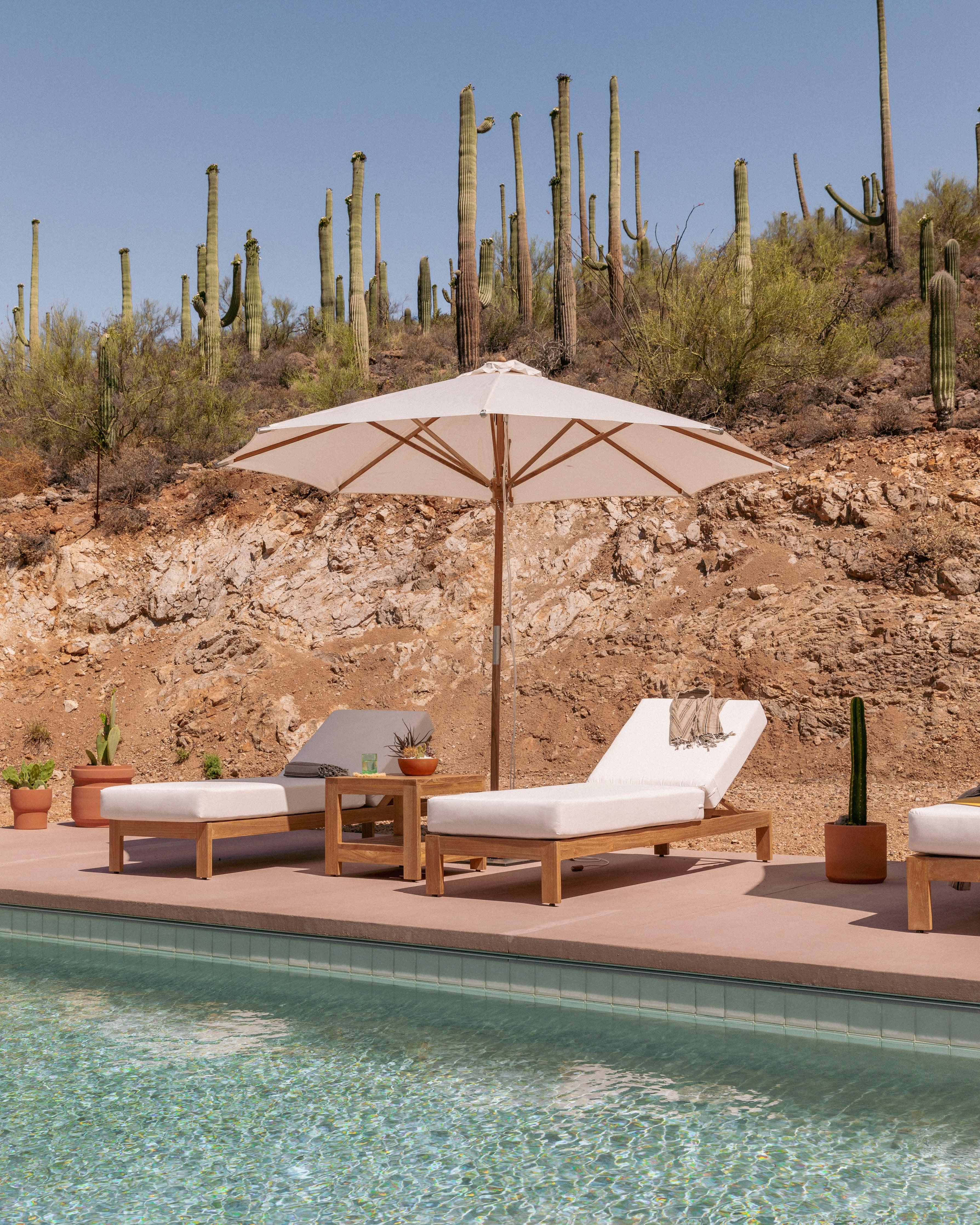 Highest Quality Teak Chaise Lounge With Cushions