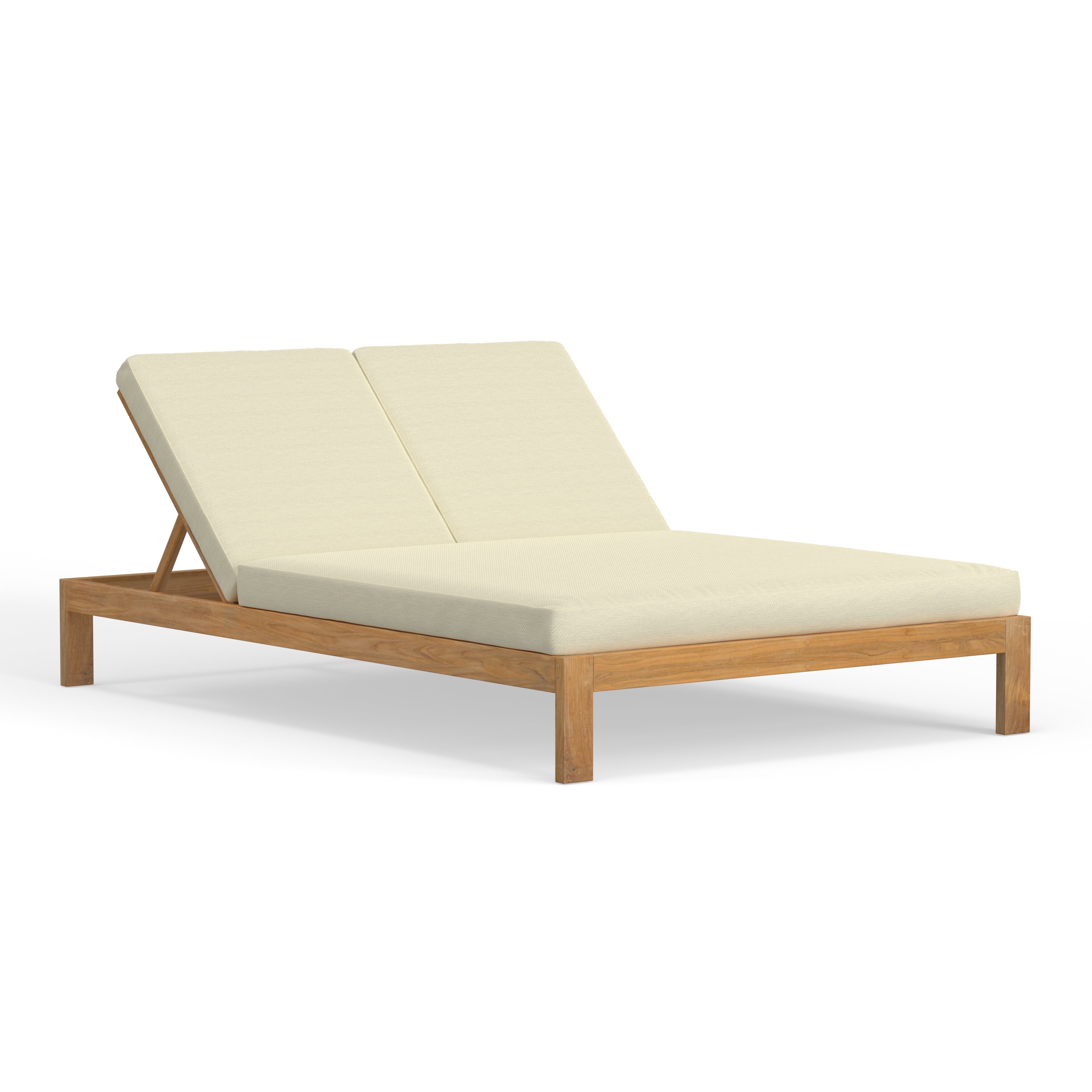 Handcrafted Outdoor Double Chaise Lounger