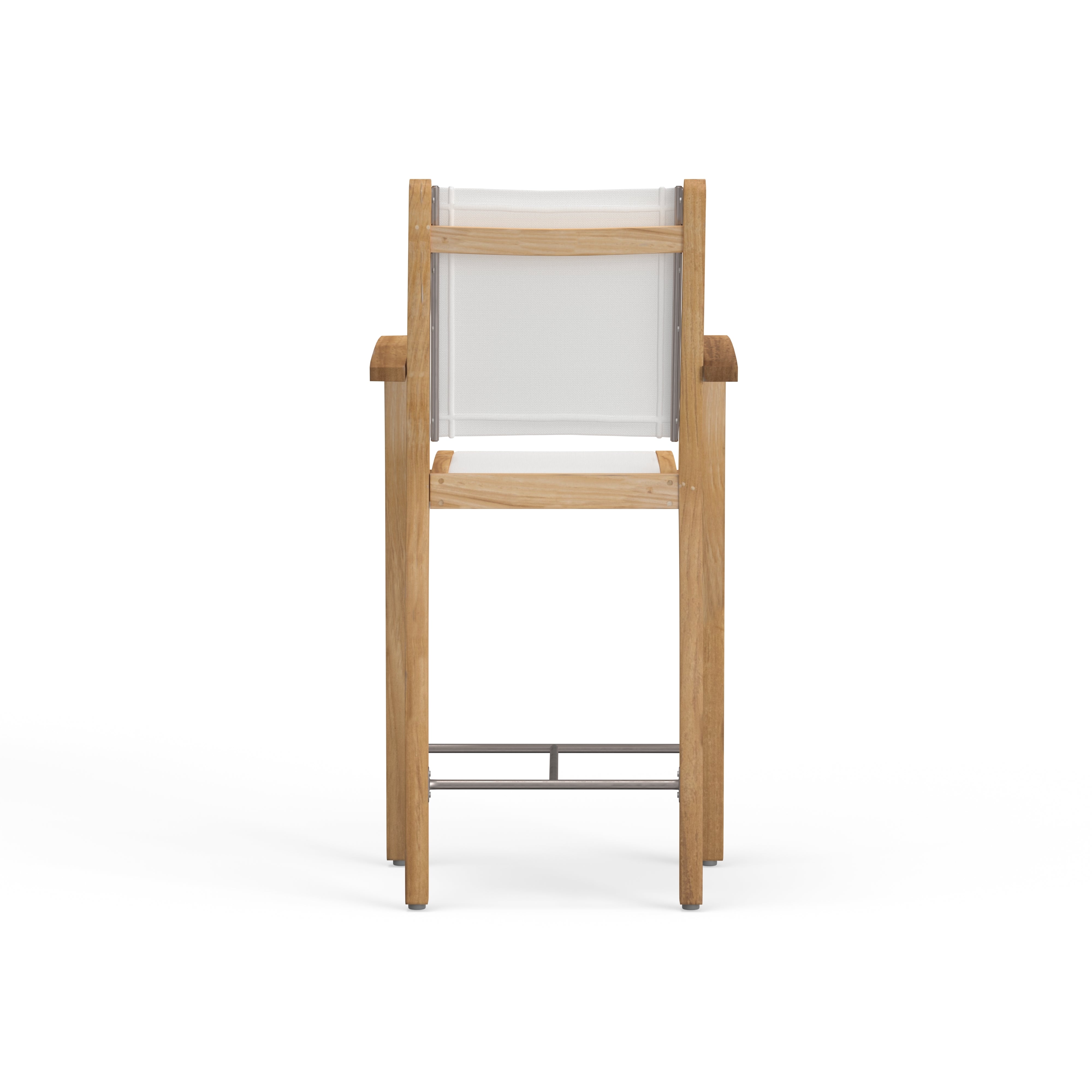 Modern Teak Outdoor Bar Stool