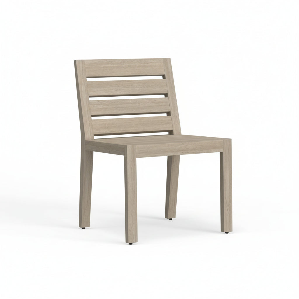 Gray Teak Side Chair
