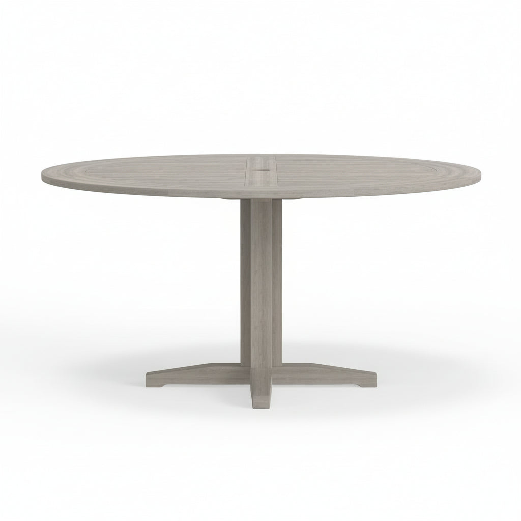 6 Seat Gray Teak Dining Table