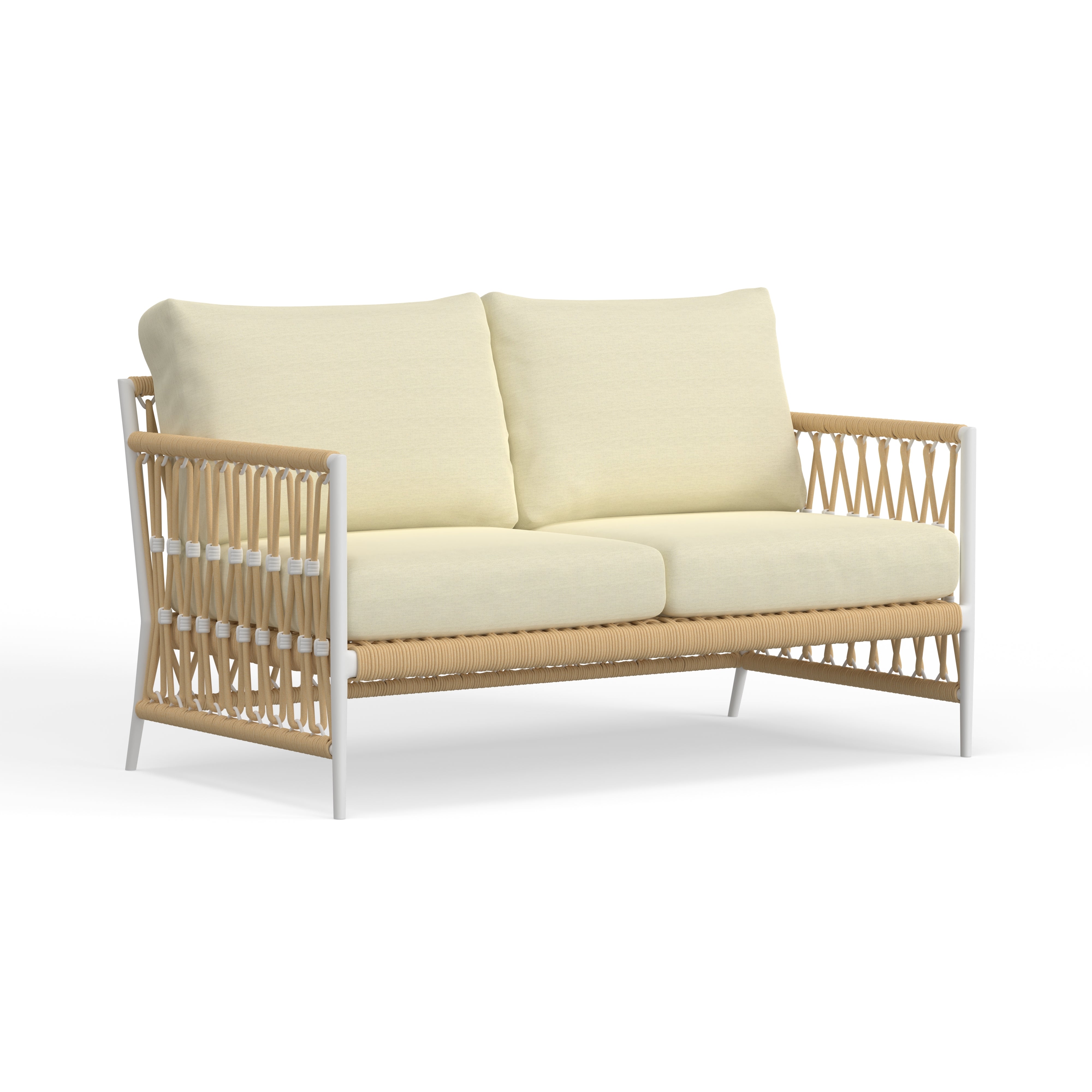 Patio White Loveseat
