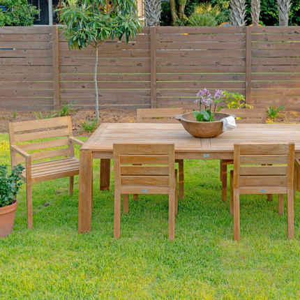 Charleston 83" 7-Piece Dining Set