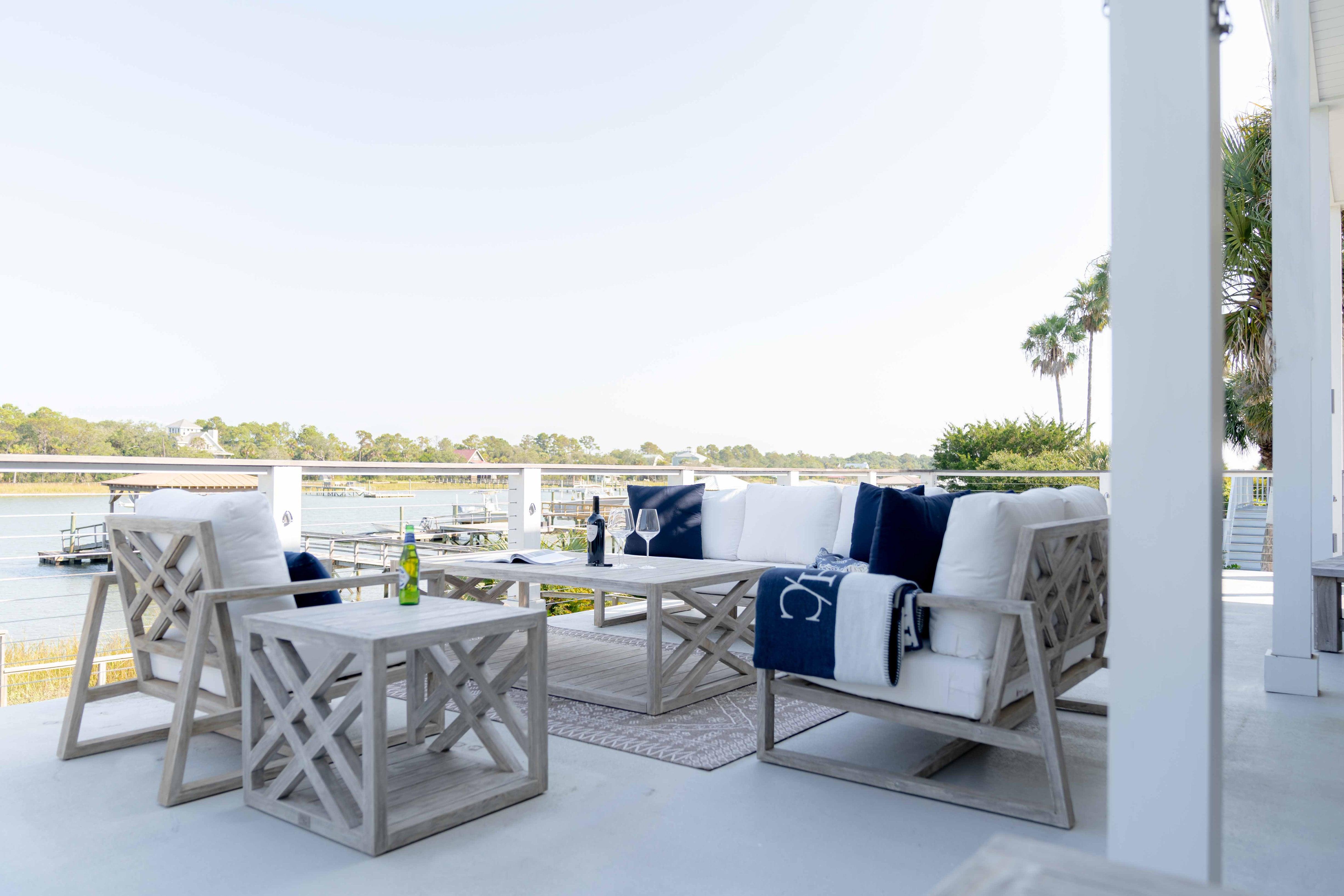 modern teak patio furniture