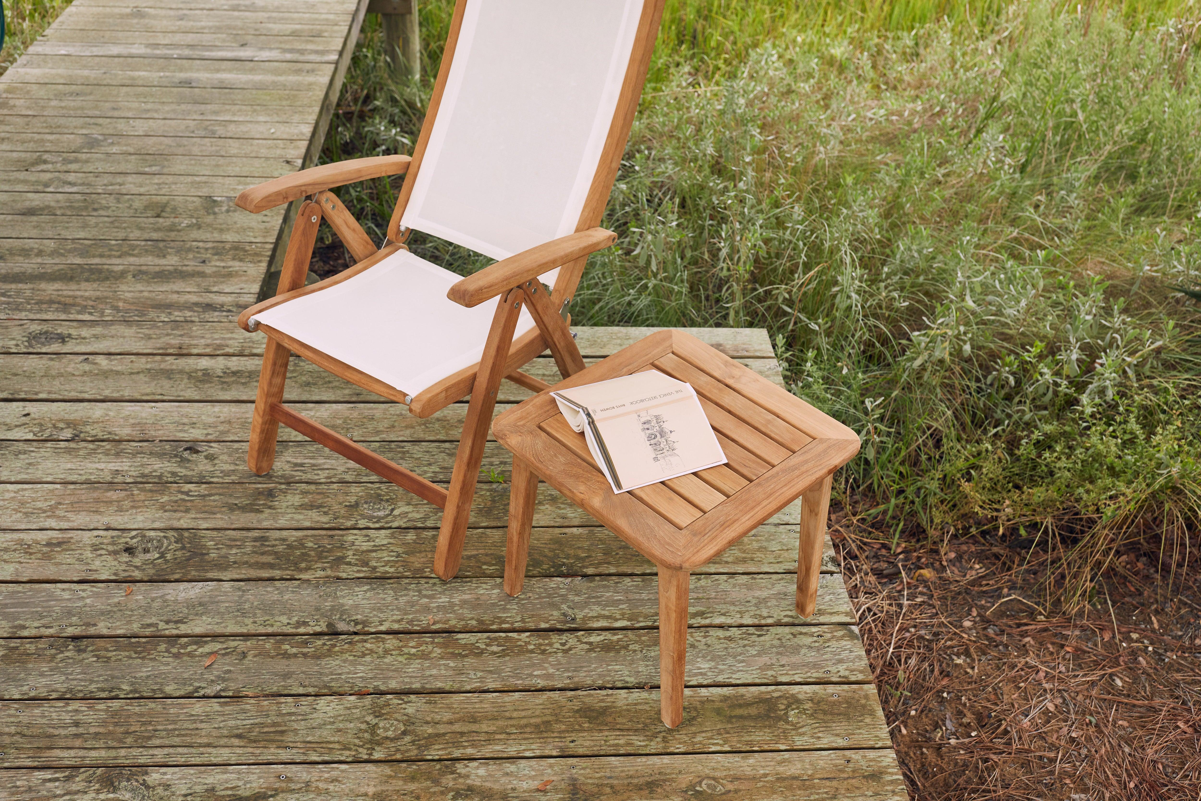 Teak Outdoor Side Accent Table